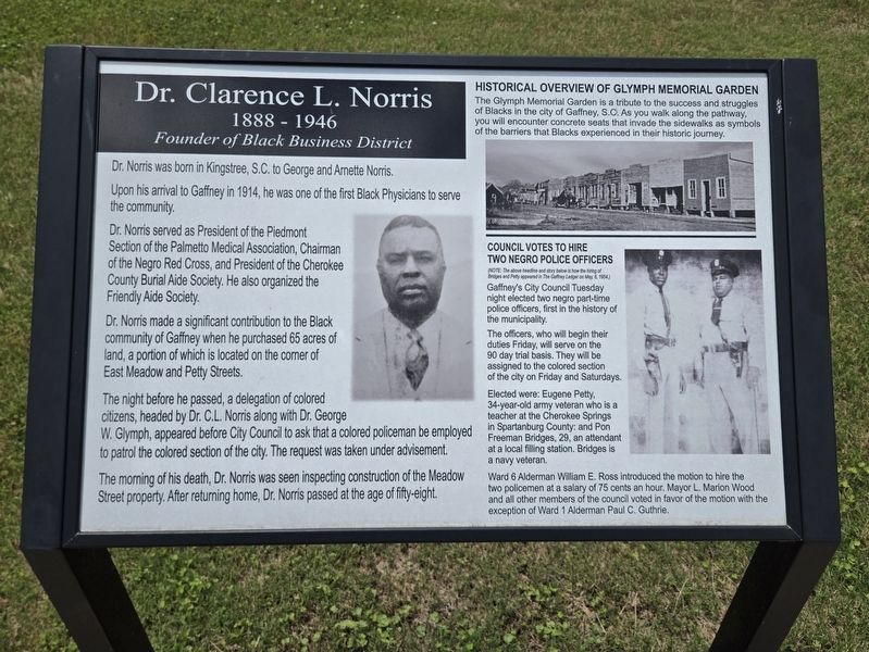 Dr. Clarence L. Norris 1888-1946 Marker image. Click for full size.