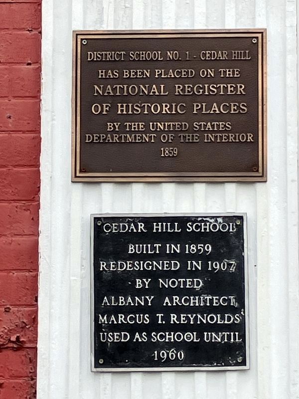 Cedar Hill School Markers image. Click for full size.