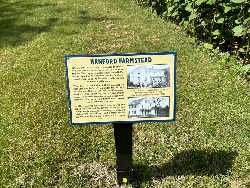 Hanford Farmstead Marker. Click for full size. Hanford Farmstead Marker image. Click for full size.