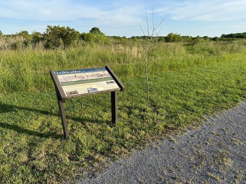 In This Place...Duck Creek Farming & Shipping Marker wide view image. Click for full size.