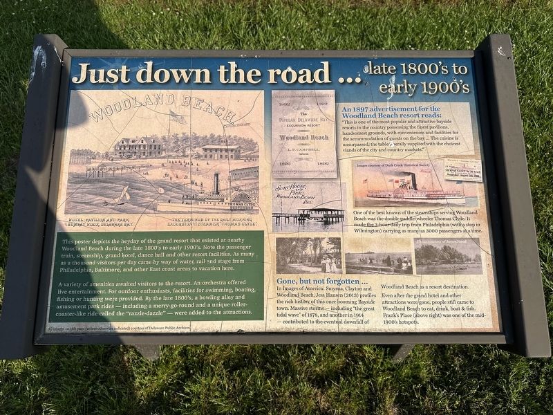 Just Down the Road...Late 1800's to Early 1900's Marker image. Click for full size.