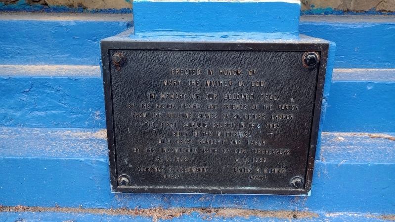 Erected in Honor of Mary the Mother of God Marker. Click for full size. Erected in Honor of Mary the Mother of God Marker image. Click for full size.