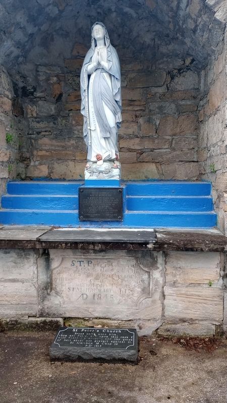 Erected in Honor of Mary the Mother of God Marker. Click for full size. Erected in Honor of Mary the Mother of God Marker image. Click for full size.