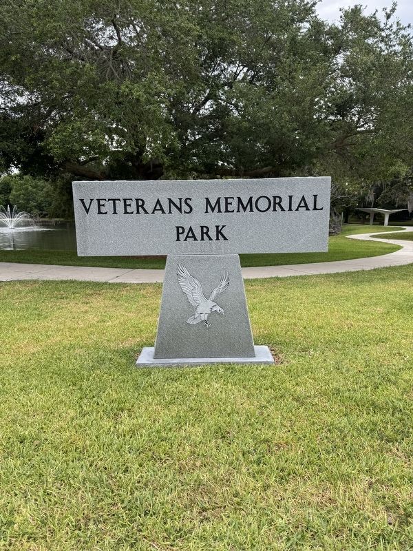Veterans Memorial Park Sign. Click for full size. Veterans Memorial Park Sign image. Click for full size.
