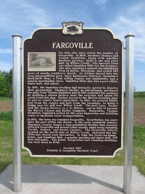 Fargoville Marker image. Click for full size.