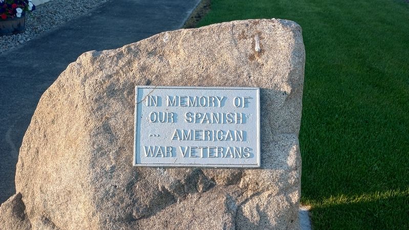 Spanish American Veterans Memorial Marker. Click for full size. Spanish American Veterans Memorial Marker image. Click for full size.