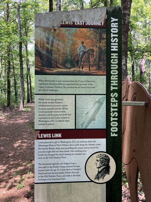 Lewis' Last Journey Marker image. Click for full size.