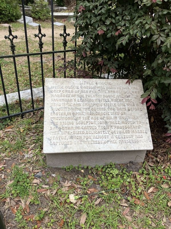 Little Gracie Marker. Click for full size. Little Gracie Marker image. Click for full size.
