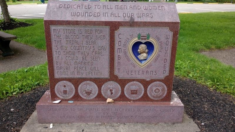 Dedicated to All Men and Women Wounded in All Our Wars Marker image. Click for full size.