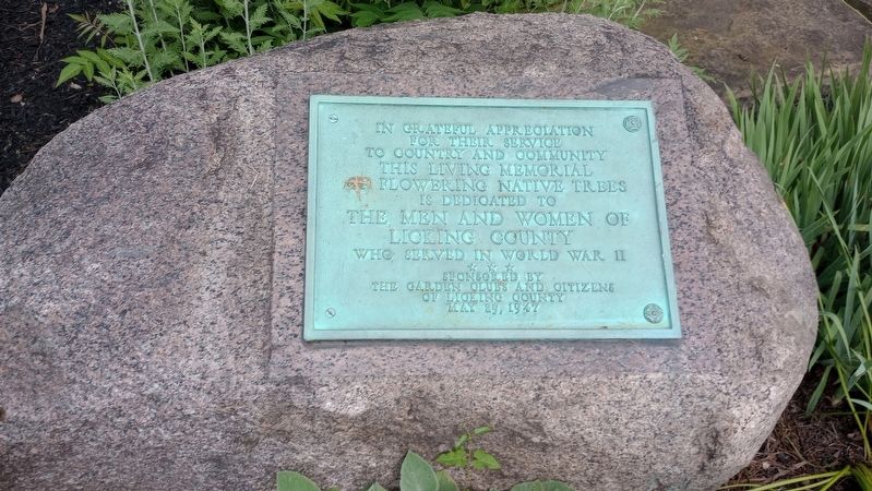 Licking County World War II Memorial Marker image. Click for full size.