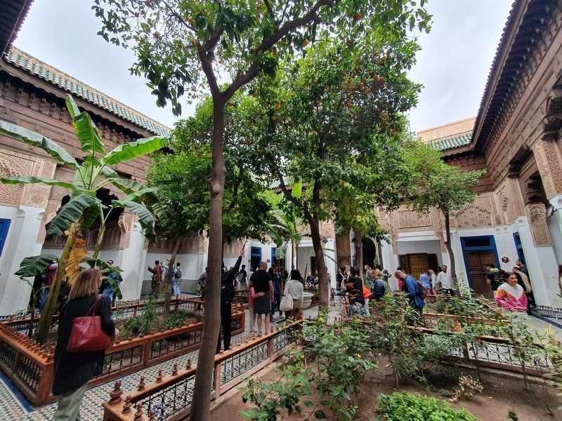 An interior courtyard at the Bahia Palace. Click for full size. An interior courtyard at the Bahia Palace image. Click for full size.