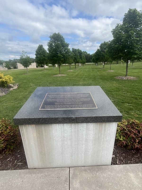 Veterans Grove Marker image. Click for full size.