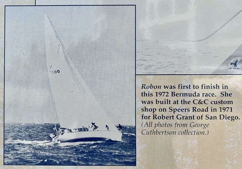 Yacht Launching in the 1970s marker photo detail. Click for full size. Yacht Launching in the 1970s marker photo detail image. Click for full size.