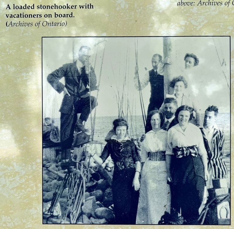 The Stonehookers of Lake Ontario marker photo detail. Click for full size. The Stonehookers of Lake Ontario marker photo detail image. Click for full size.