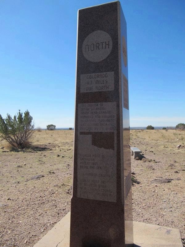 Highest Point in Oklahoma Marker � North image. Click for full size.