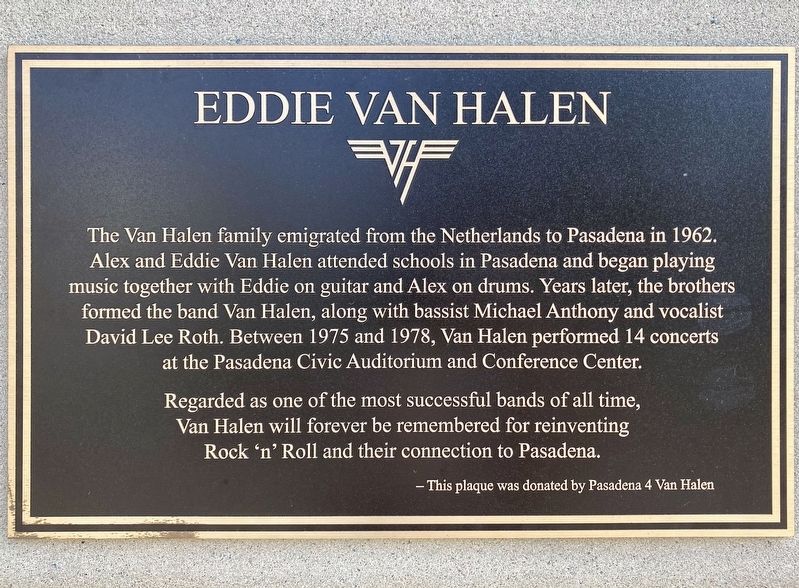 Eddie Van Halen Marker image. Click for full size.