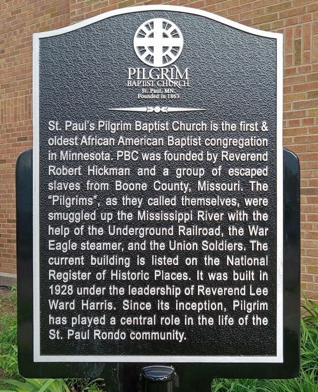 Pilgrim Baptist Church Marker. Click for full size. Pilgrim Baptist Church Marker image. Click for full size.
