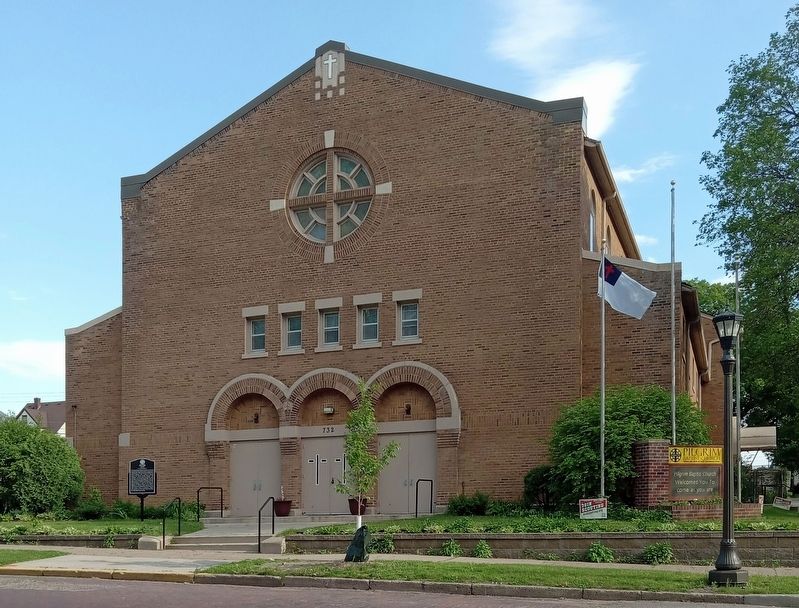 Pilgrim Baptist Church and Marker. Click for full size. Pilgrim Baptist Church and Marker image. Click for full size.
