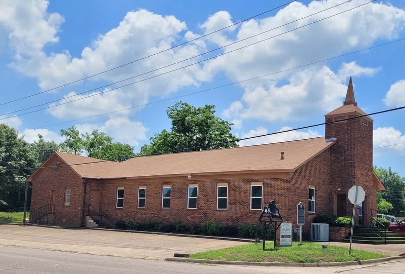 The view of the Mt. Providence Baptist Church and Marker from the street image. Click for full size.