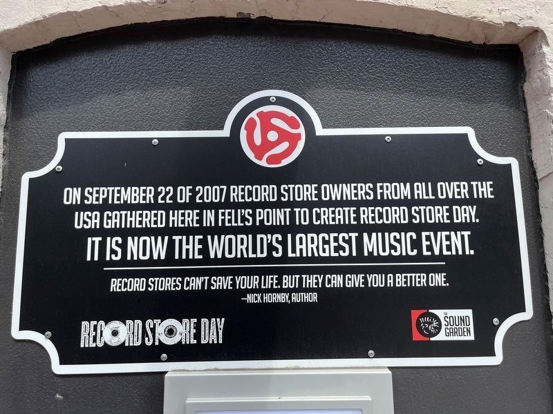 Record Store Day Marker image. Click for more information.