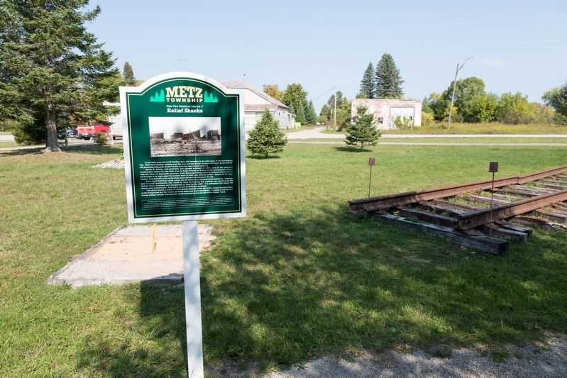 Relief Shacks Marker image. Click for full size.