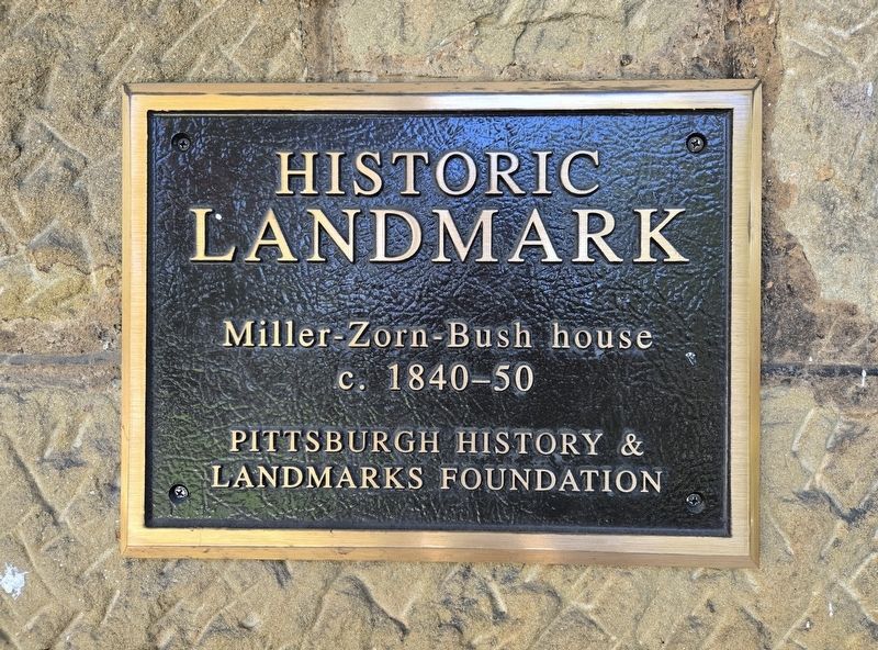 Miller-Zorn-Bush House Marker image. Click for full size.