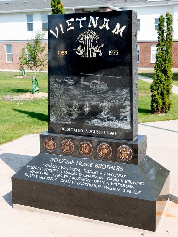 Vietnam War Memorial Monument Marker, Side One. Click for full size. Vietnam War Memorial Monument Marker, Side One image. Click for full size.