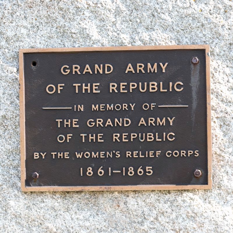 Grand Army of the Republic Monuments Tablet. Click for full size. Grand Army of the Republic Monuments Tablet image. Click for full size.