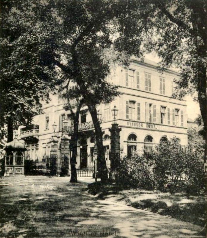 When it was the Hotel Windsor (half postcard view) image. Click for full size.