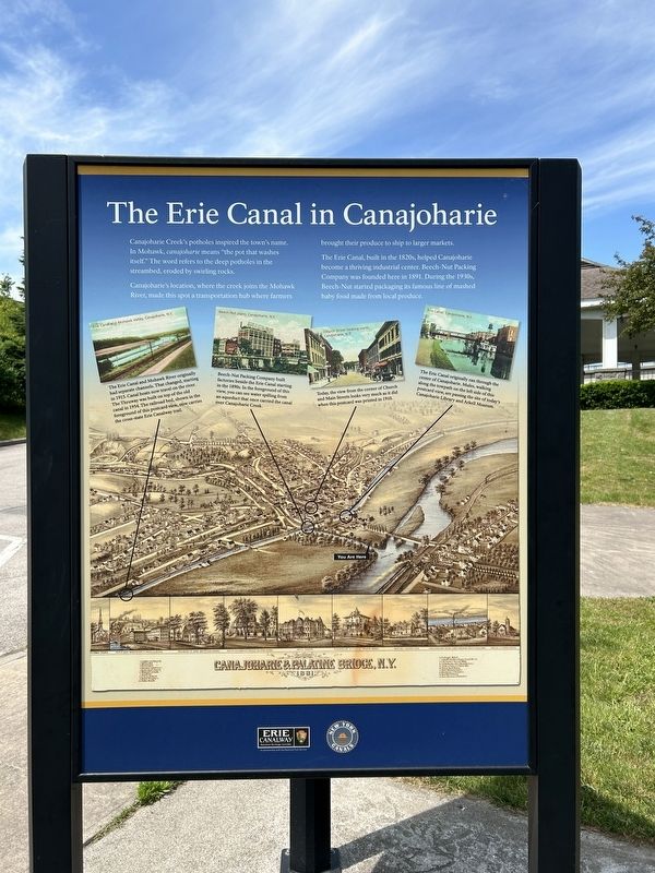 The Erie Canal in Canajoharie Marker image. Click for full size.