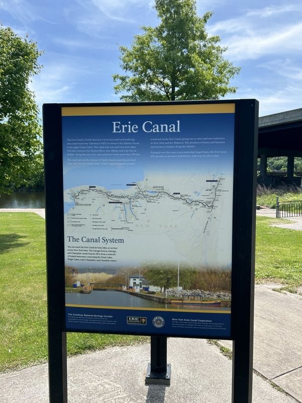 The Erie Canal in Canajoharie Marker image. Click for full size.
