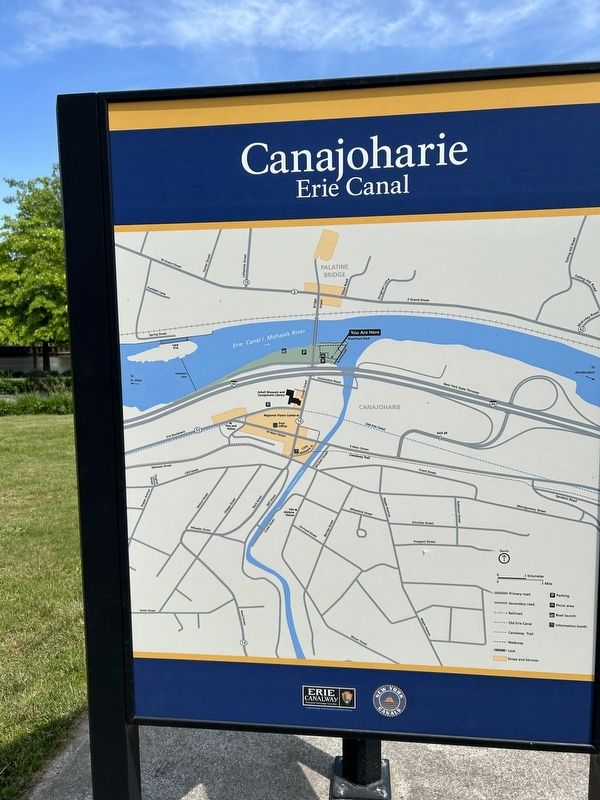 The Erie Canal in Canajoharie Marker image. Click for full size.