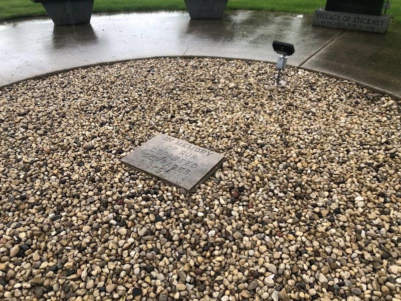 1959 veterans memorial stone image. Click for full size.