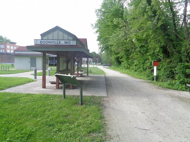 From Boone's Lick to Boonslick Marker. Click for full size. From Boone's Lick to Boonslick Marker image. Click for full size.