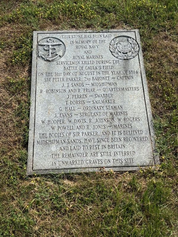 Caulk’s Field Monument. Click for full size. Caulk’s Field Monument image. Click for full size.