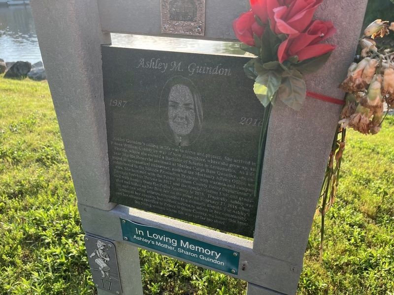 Ashley M. Guindon Marker. Click for full size. Ashley M. Guindon Marker image. Click for full size.