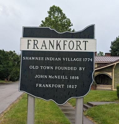 Frankfort Marker. Click for full size. Frankfort Marker image. Click for full size.