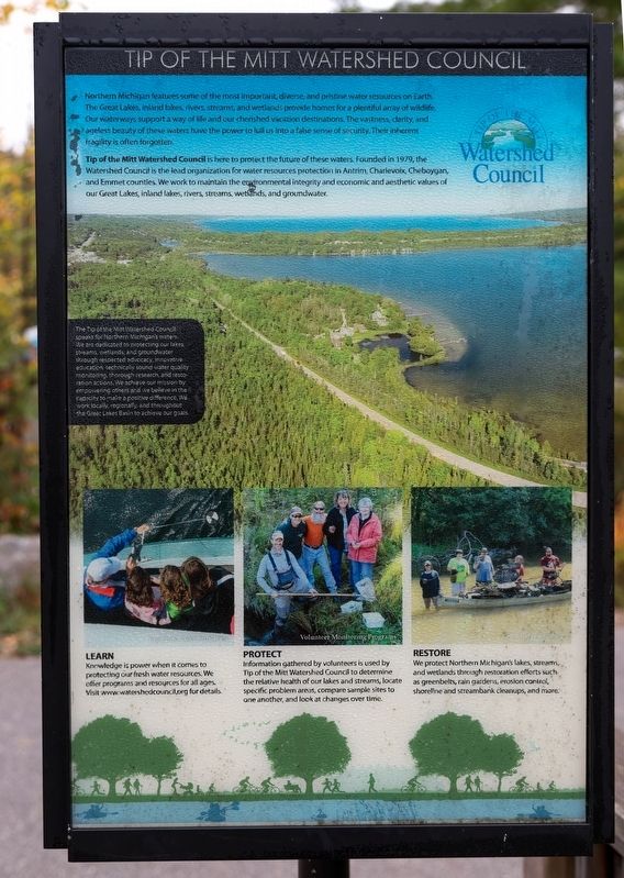 Top of the Mitt Watershed Council (Side Three). Click for full size. Top of the Mitt Watershed Council (Side Three) image. Click for full size.