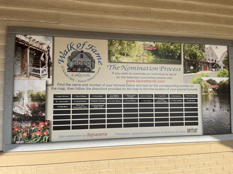 Walk of Fame orientation signage image. Click for full size.