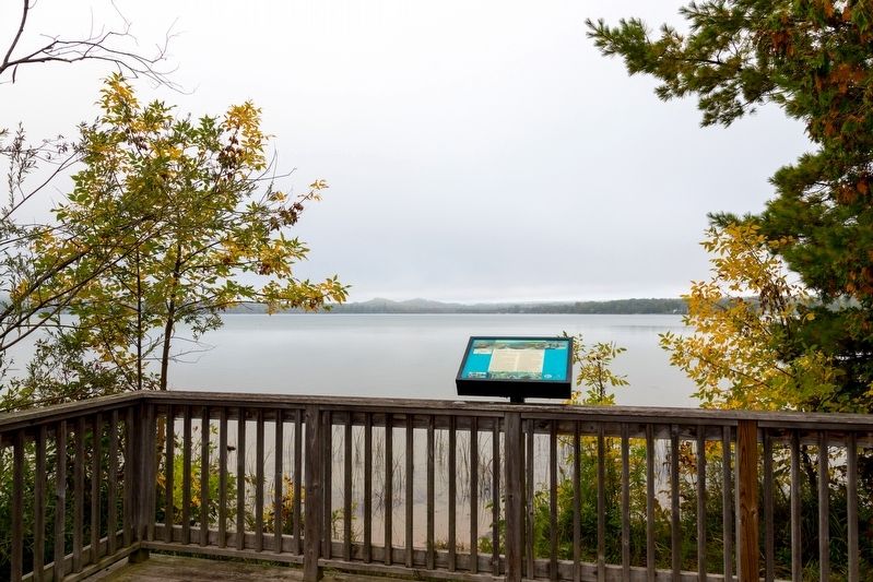 Round Lake and this Marker. Click for full size. Round Lake and this Marker image. Click for full size.