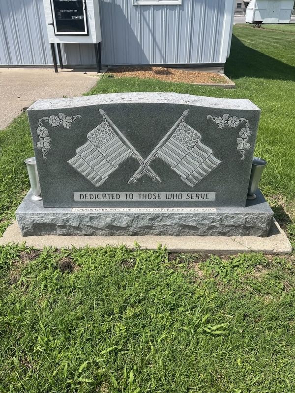 Dedicated to Those Who Served Marker image. Click for full size.