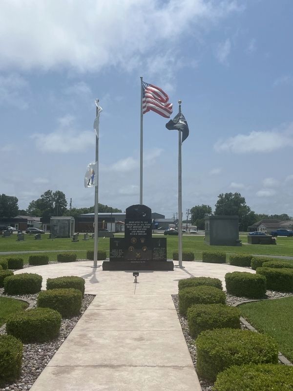 Dedicated to All Veterans in all Wars Marker. Click for full size. Dedicated to All Veterans in all Wars Marker image. Click for full size.