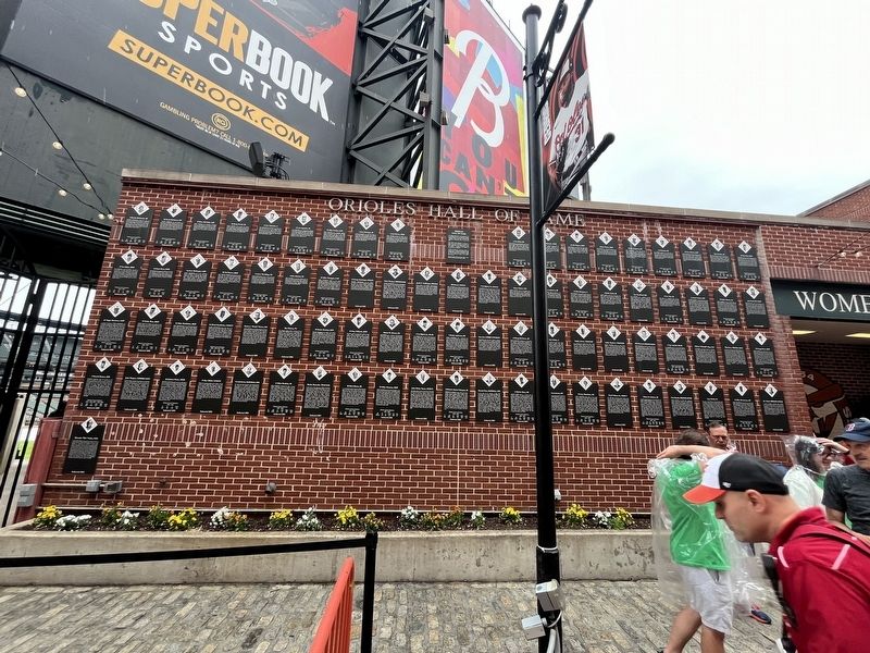 Baltimore Orioles Hall of Fame Display image. Click for full size.