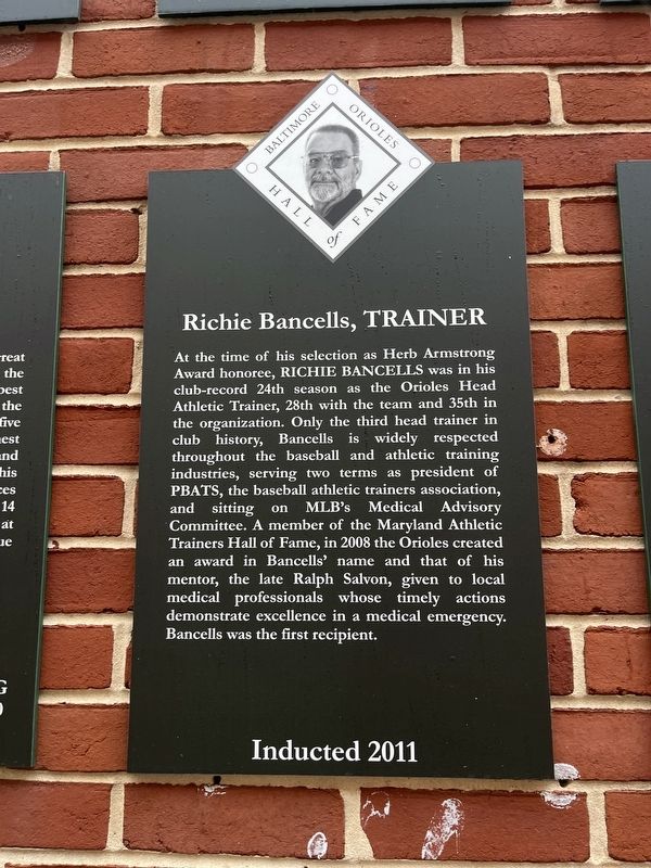 Richie Bancells, Trainer Marker image. Click for full size.