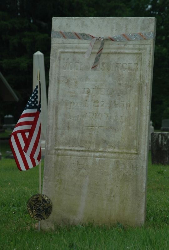 Pvt. Joel Messinger Gravestone in Esperance Cemetery image. Click for full size.