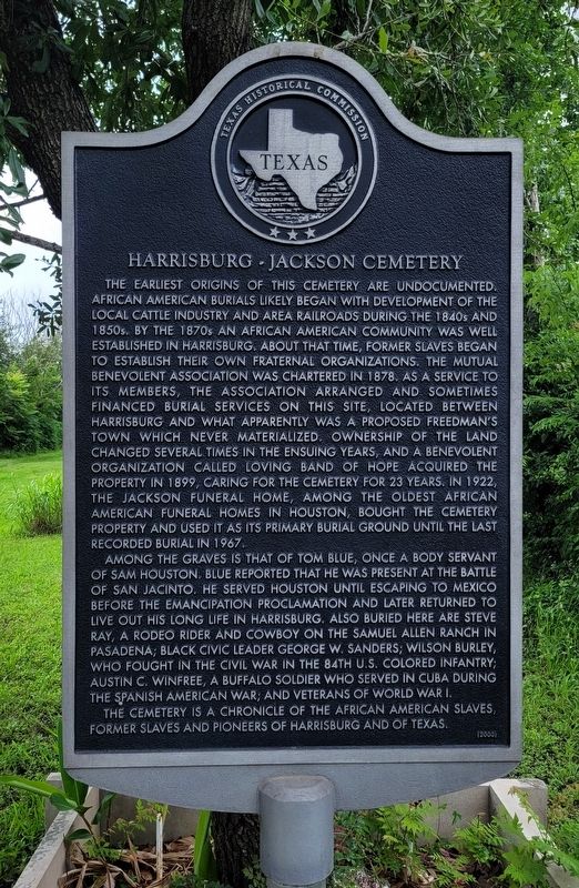 Harrisburg-Jackson Cemetery Marker image. Click for full size.