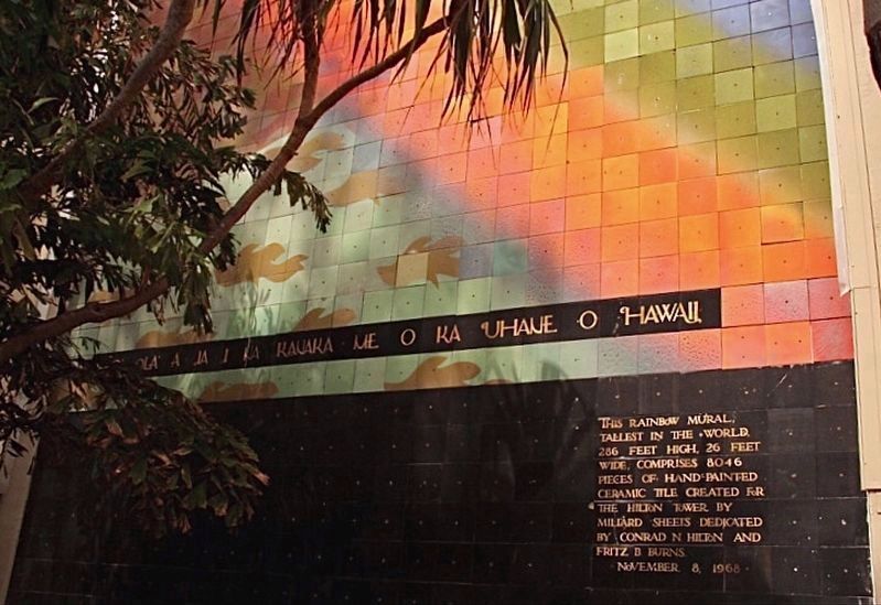 Rainbow Mural and Marker. Click for full size. Rainbow Mural and Marker image. Click for full size.