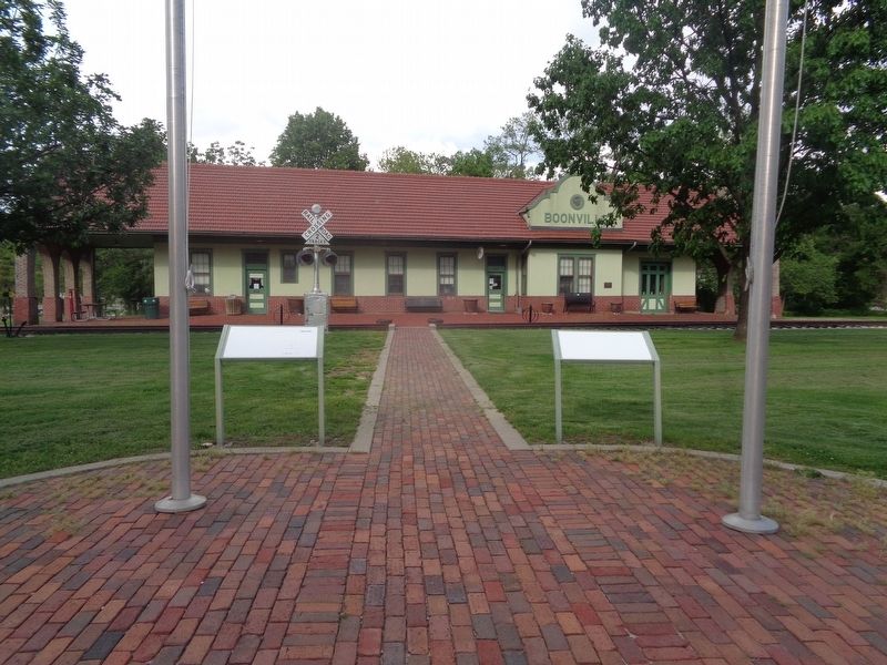 Boonville Depot Marker image. Click for full size.