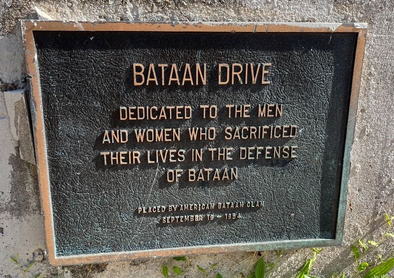 Bataan Drive Marker. Click for full size. Bataan Drive Marker image. Click for full size.