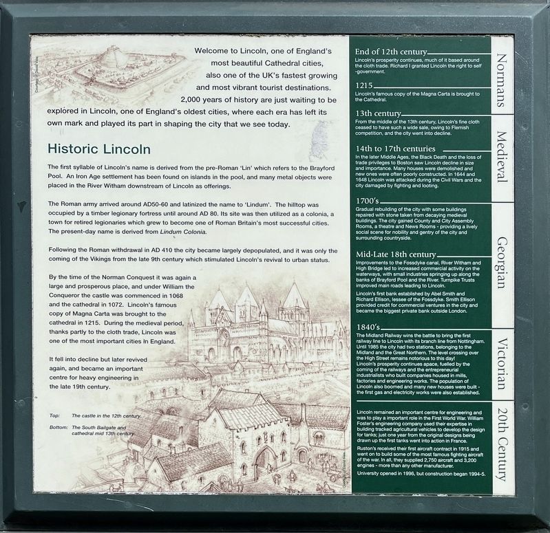Historic Lincoln Marker. Click for full size. Historic Lincoln Marker image. Click for full size.